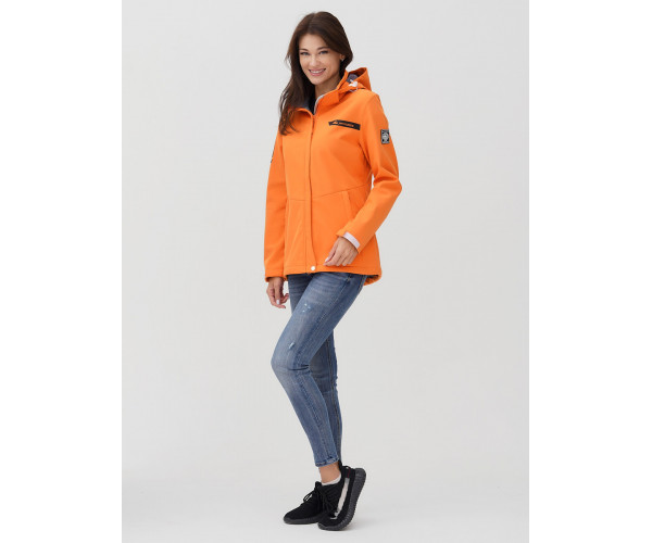 Ветровка  женская оранжевого цвета 2034O