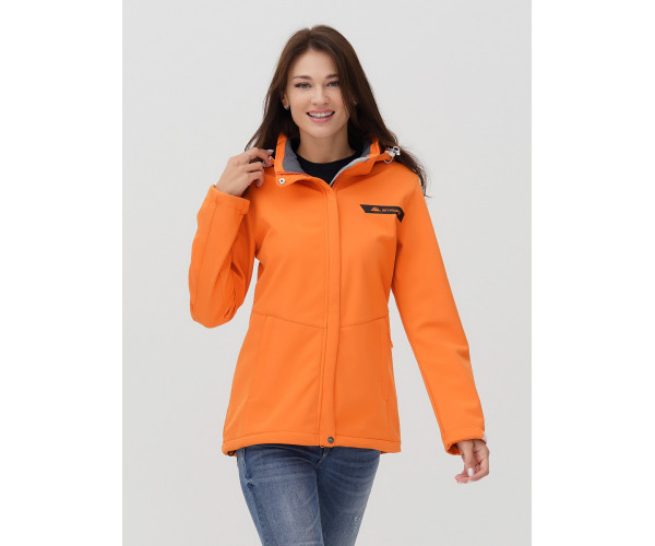 Ветровка  женская оранжевого цвета 2034O