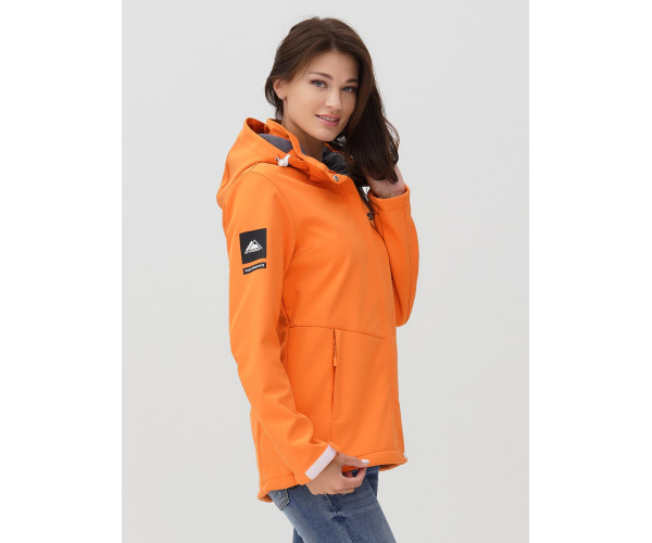 Ветровка  женская оранжевого цвета 2034O
