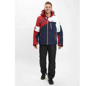 Горнолыжный костюм мужской красного цвета 077019Kr