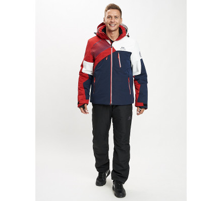 Горнолыжный костюм мужской красного цвета 077019Kr