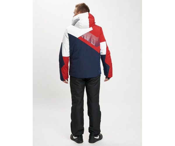 Горнолыжный костюм мужской красного цвета 077019Kr