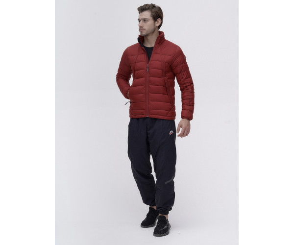 Пуховик еврозима Valianly бордового цвета 92117Bo