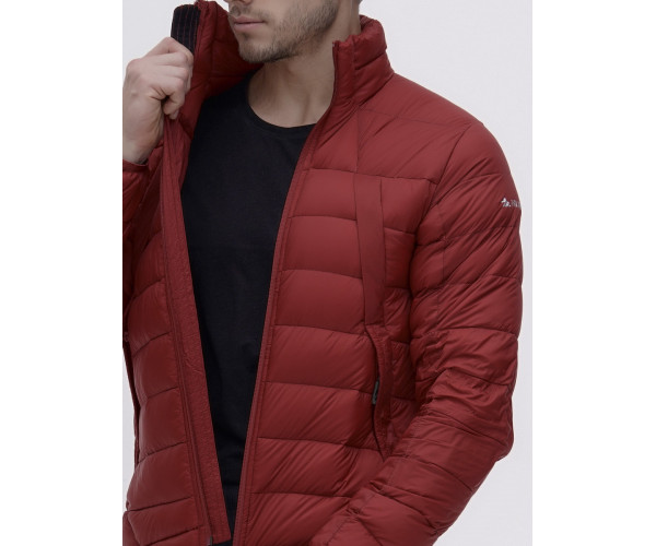 Пуховик еврозима Valianly бордового цвета 92117Bo