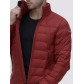 Пуховик еврозима Valianly бордового цвета 92117Bo