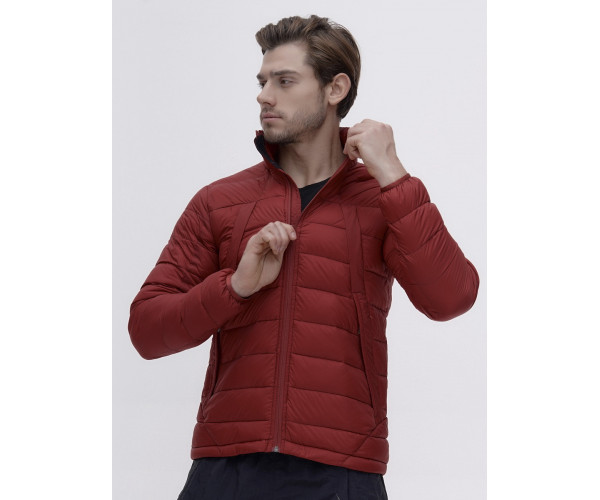 Пуховик еврозима Valianly бордового цвета 92117Bo