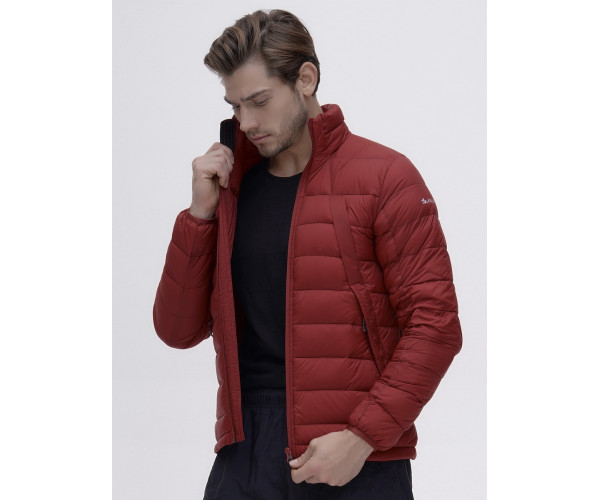 Пуховик еврозима Valianly бордового цвета 92117Bo