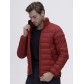 Пуховик еврозима Valianly бордового цвета 92117Bo
