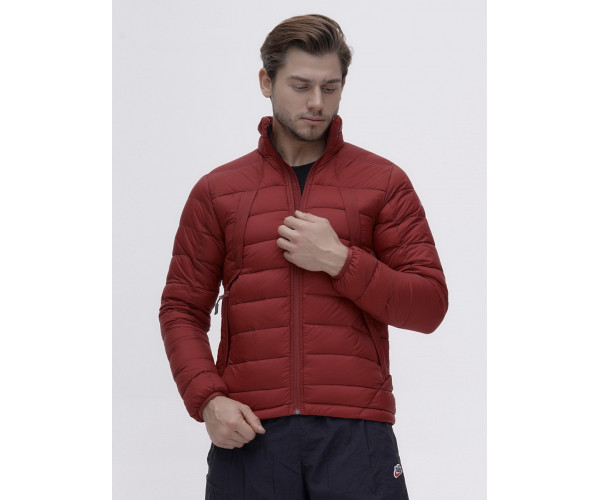 Пуховик еврозима Valianly бордового цвета 92117Bo