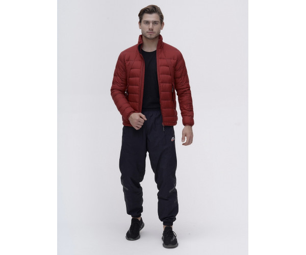 Пуховик еврозима Valianly бордового цвета 92117Bo