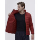 Пуховик еврозима Valianly бордового цвета 92117Bo