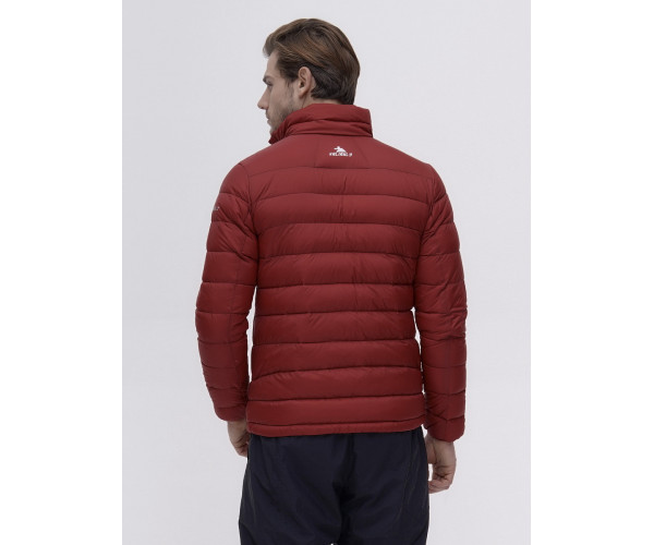 Пуховик еврозима Valianly бордового цвета 92117Bo