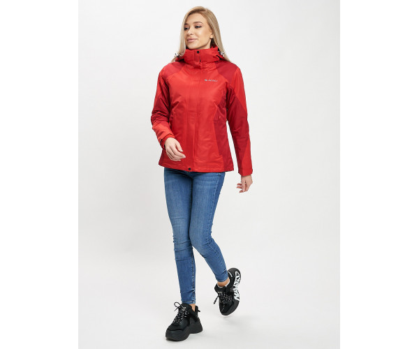 Куртка демисезонная 3 в 1 красного цвета 33213Kr