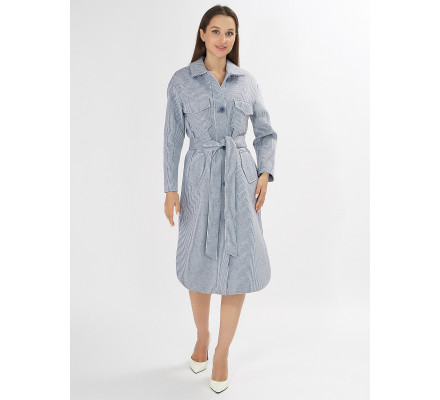 Пальто демисезонное синего цвета 42112S