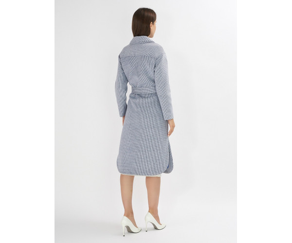 Пальто демисезонное синего цвета 42112S