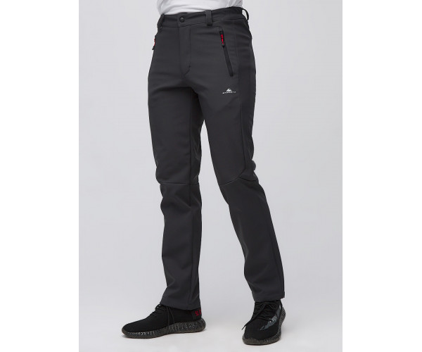 Мужские осенние весенние виндстопер темно-серого цвета 19121TC