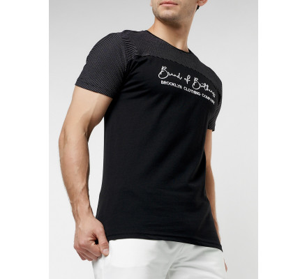 Футболка мужская черного цвета 229002Ch