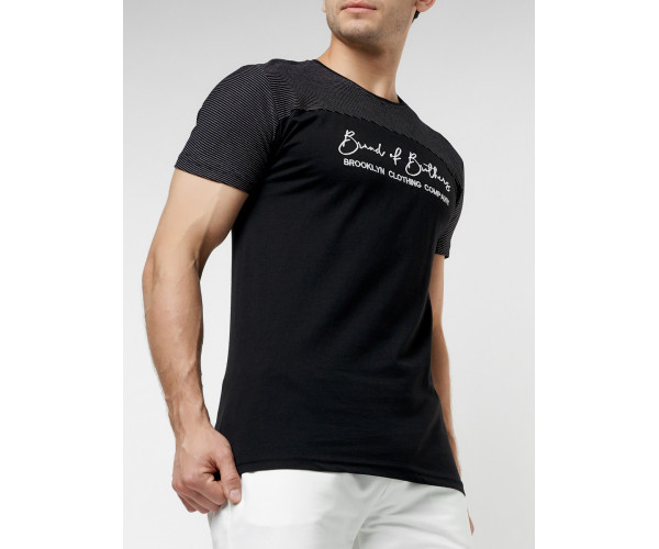 Футболка мужская черного цвета 229002Ch