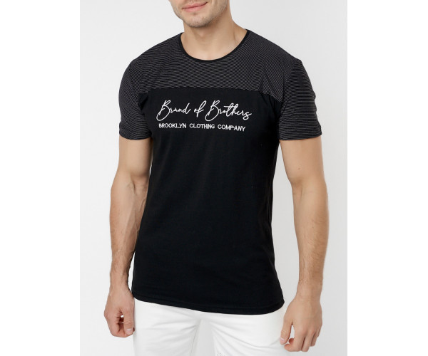 Футболка мужская черного цвета 229002Ch