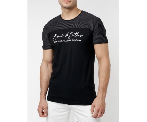 Футболка мужская черного цвета 229002Ch