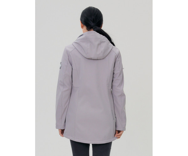 Парка женская  серого цвета 2029Sr