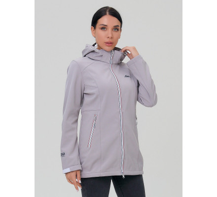 Парка женская  серого цвета 2029Sr