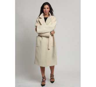 Пальто зимнее бежевого цвета 41881B