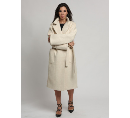 Пальто зимнее бежевого цвета 41881B
