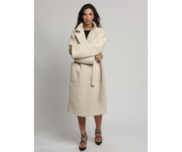 Пальто зимнее бежевого цвета 41881B