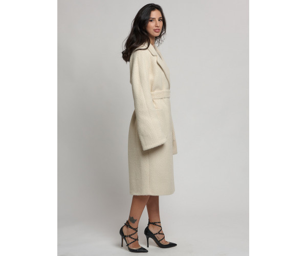 Пальто зимнее бежевого цвета 41881B