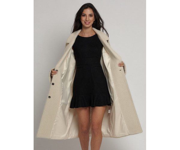 Пальто зимнее бежевого цвета 41881B