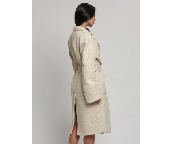 Пальто зимнее бежевого цвета 41881B