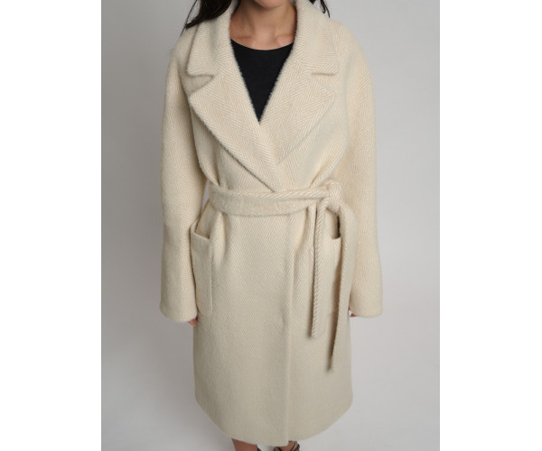 Пальто зимнее бежевого цвета 41881B