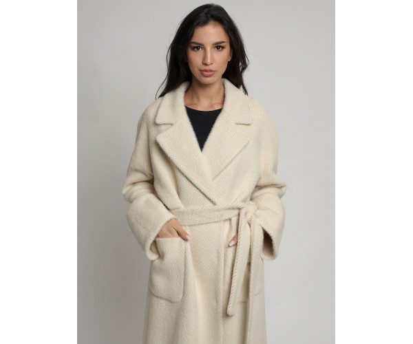 Пальто зимнее бежевого цвета 41881B