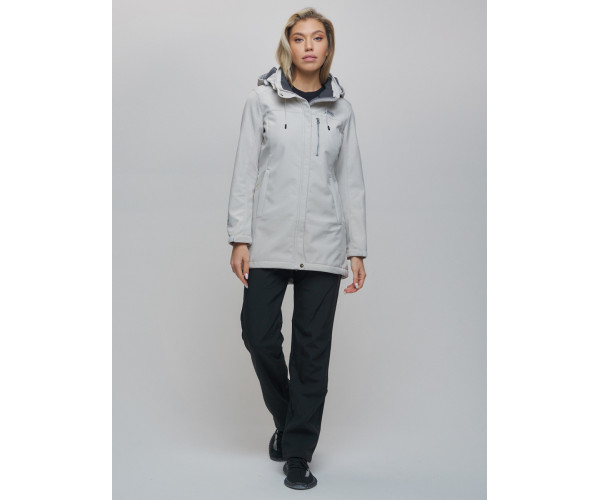 Костюм женский  бежевого цвета 02022B