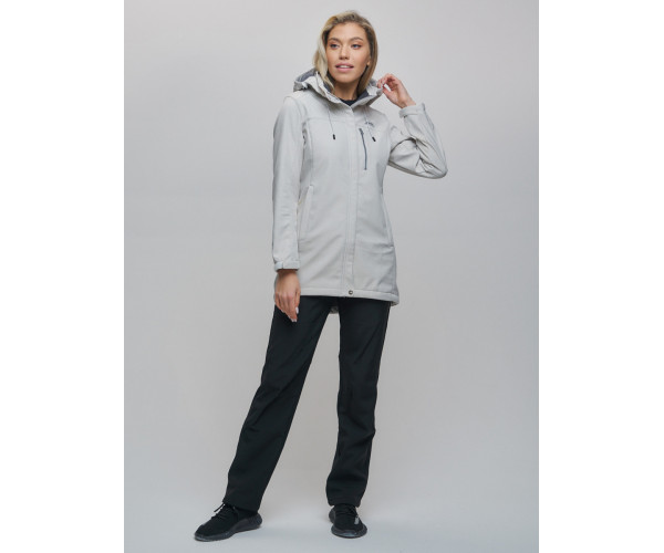 Костюм женский  бежевого цвета 02022B