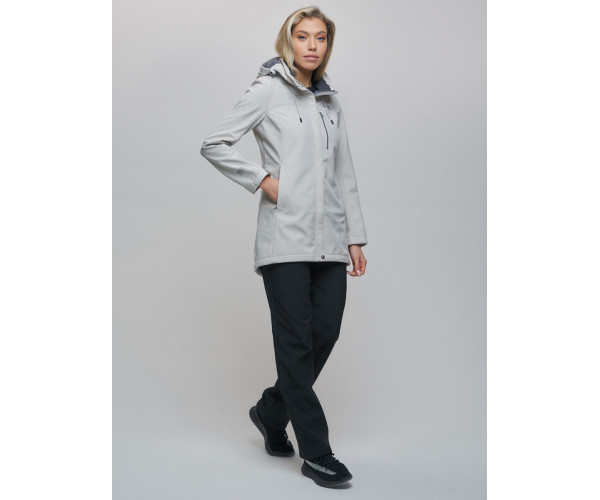 Костюм женский  бежевого цвета 02022B