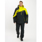 Горнолыжная куртка мужская большого размера желтого цвета 77029J