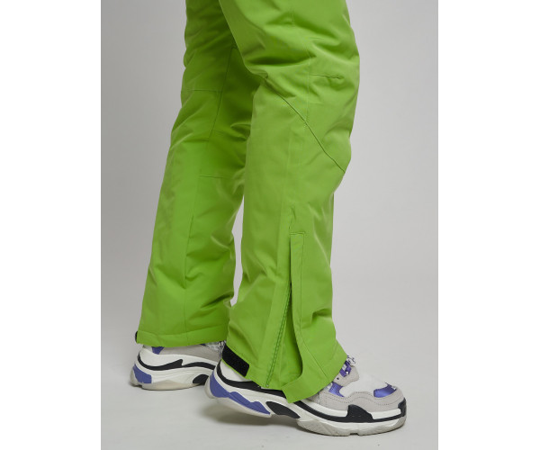 Горнолыжный костюм женский зеленого цвета 77038Z