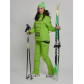 Горнолыжный костюм женский зеленого цвета 77038Z