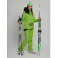 Горнолыжный костюм женский зеленого цвета 77038Z