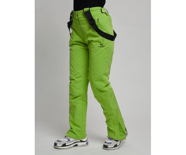 Горнолыжный костюм женский зеленого цвета 77038Z