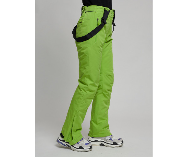 Горнолыжный костюм женский зеленого цвета 77038Z