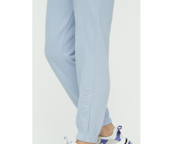 Штаны джоггеры женские голубого цвета 1302Gl