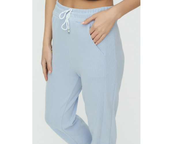 Штаны джоггеры женские голубого цвета 1302Gl