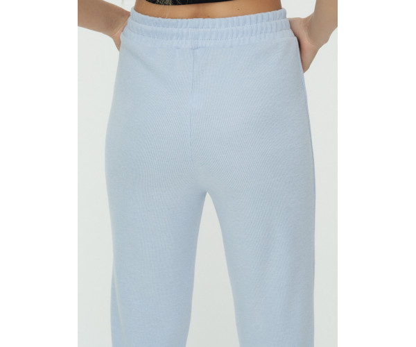 Штаны джоггеры женские голубого цвета 1302Gl