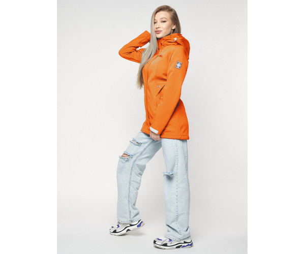 Ветровка женская  оранжевого цвета 20371O