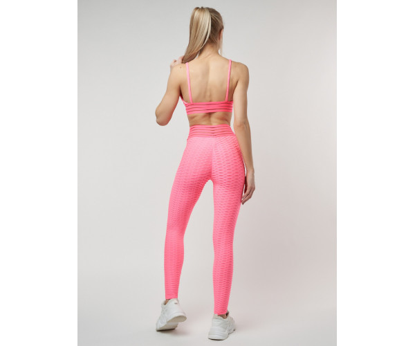 Костюм для фитнеса розового цвета 22094R