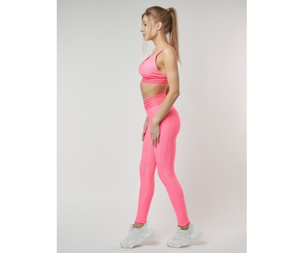 Костюм для фитнеса розового цвета 22094R
