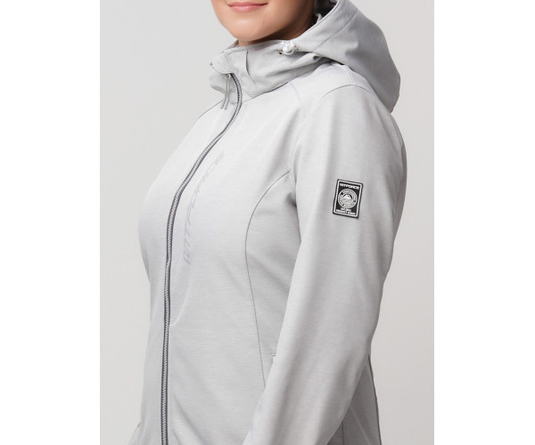 Ветровка  bigsize светло-серого цвета 2031-1SS